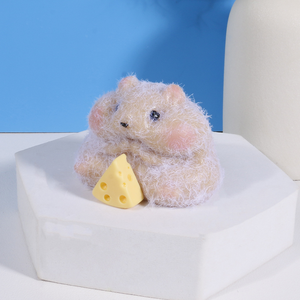 Mini Hamster Amusant Mignon Kawaii en Caoutchouc Extensible Squishy Moelleux Mochi Doux et Pufi pour Soulager le Stress - Product Image 6