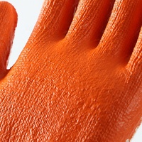 Venta al por mayor de guantes de trabajo de algodón de alta durabilidad con tableta de látex guantes de seguridad de punto para la construcción