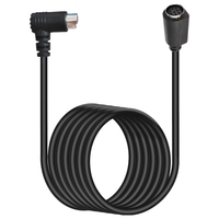Gebogenes Mini-DIN 8-Pin TV-Audio-Adapterkabel S-Video TV-Box-Kabel, Länge: 0,5m