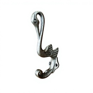Metal Aluminium Swan Bird Design <b>Decorative</b> <b>Hook</b> Double <b>Decorative</b> <b>Coat</b> <b>Hook</b> for Home Decoration - Product Image 1