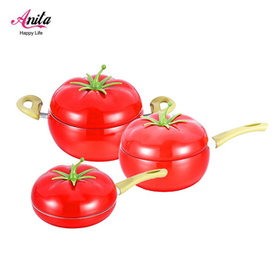 Juego de Utensilios de Cocina Serie Frutas, Utensilios de Cocina de Aluminio Antiadherentes, Superficie de Cocina de Mármol con Revestimiento Antiadherente, Aluminio Moderno - Product Image 1