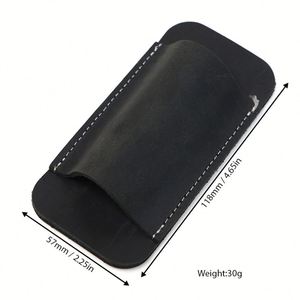 New Horizontal Sheath Durable Genuine Leather Pocket Knife Holder Edc Multitool Waist Belt <b>Pouch</b> for Outdoor - Product Image 5