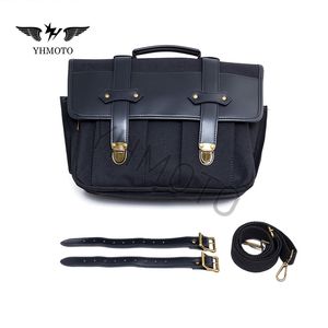 Pièces de moto universelles Selle Latérale Messenger Sac Sacoches Bagages Pour <span class=keywords><strong>Harley</strong></span> Touring Sportster XL 1200 800 - Product Image 6