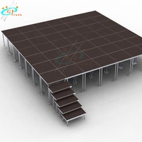 Plateforme de scène mobile extérieure avec structure en aluminium pour concert