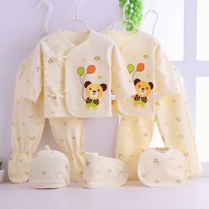 7 piezas ropa niño 0-3 meses 100% algodón manga larga ropa Conjuntos recién nacido bebé regalo conjunto - Product Image 3