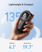 TELESIN Perche à selfie magnétique portable pliable avec télécommande Bluetooth, clip polyvalent pour vidéo YouTube