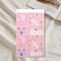 1 286 Petits Autocollants Thème Princesse, Livre d'Autocollants Créatifs pour Enfants, Livre d'Autocollants DIY, Papeterie Décorative pour Carnet de Notes