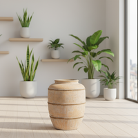 Pots de fleurs vintage en fibro-ciment GRC, jardinières minimalistes pour sol, écologiques, durables, conteneurs de pépinière, petites et grandes tailles
