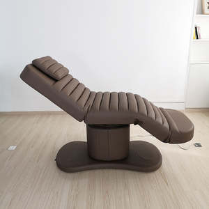 Camilla de Fisioterapia Eléctrica de Lujo HICOMED con 3 Motores, Tipo Oruga de Chocolate, para <span class=keywords><strong>SPA</strong></span>, Belleza, Masajes, Tratamientos Faciales, Tatuajes y Pestañas - Product Image 4