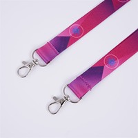 Lanières en polyester en gros avec logo personnalisé, certification OEM ODM, promotion écologique, cadeaux d'événements, perles courtes