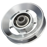Poulie universelle en aluminium de 90 mm, robuste, avec roulement en alliage d'aluminium, pour salle de sport à domicile