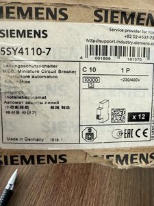 Disjoncteur miniature Sie Mens 5sy4110-7, neuf, original, pour systèmes de contrôle programmables PLC d'automatisation industrielle - Product Image 5