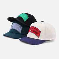 Gorra de Béisbol Estilo Vintage, Tipo Dad Hat, de Algodón, Sin Estructura, Visera Corta, 6 Paneles, Logotipo Bordado Personalizado con Cadena, Perfil Bajo