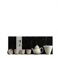 Service à thé portable en porcelaine japonaise vintage faite à la main avec couvercle, motif cendres de plantes, pour cérémonie du thé créative à domicile, cadeau idéal