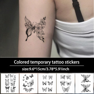<span class=keywords><strong>Tatuajes</strong></span> Temporales Coloridos, Patrón de Mariposa <span class=keywords><strong>Tatuajes</strong></span> Impermeables <span class=keywords><strong>para</strong></span> Cara, Brazos y Piernas - Product Image 2