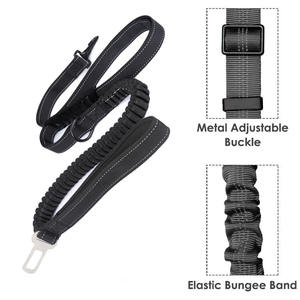 Yansıtıcı Pet emniyet oto emniyet kemeri naylon halat köpek tasma kanca demeti kafalık emniyet kemeri zinciri açar arabalar için - Product Image 6