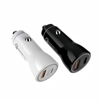 Chargeur de voiture PD38W à double port, charge rapide USB, tête de chargeur de voiture QC3.0, mini chargeur de voiture, charge super rapide 20W