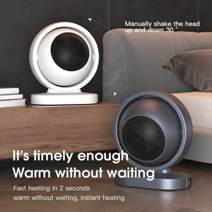 Mini ventilateur électrique chauffant à air chaud rapide, silencieux, réglable en angle, portable, pour bureau, chambre à coucher, maison, hiver - Product Image 2