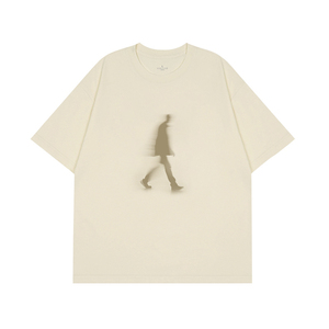 Bán Buôn Mùa Hè 100% Bông 260gsm Người Đàn Ông Quá Khổ Của T-Shirts Biểu Tượng Tùy Chỉnh In Heavyweight Màn Hình Lụa Đồng Bằng Vải Dệt Kim - Product Image 4