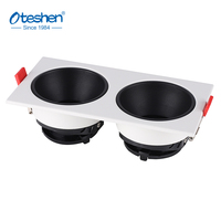 Harga Pabrik LED GU10 Modern Downlight Housing Adjustable Recessed Spot Light Fixture Besi Indoor MR16 Frame