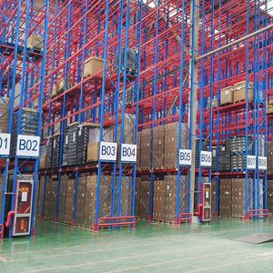 Rak gudang penyimpanan palet logam, tugas berat, rak gudang, palet baja industri, dapat disesuaikan - Product Image 6