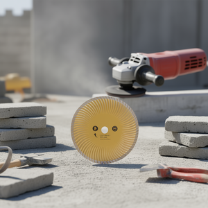 Disque diamanté ventilé Fervi Turbo 230 mm pour la découpe du béton et de la pierre - Product Image 3