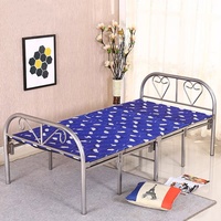 Lit superposé double en métal moderne avec design pliable pour la maison, le bureau, l'appartement et l'hôtel