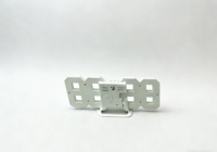 Horloge murale numérique 3D LED intelligente en plastique alimentée par USB, avec affichage de la température, heure mondiale et calendrier perpétuel, pour la vente en gros transfrontalière