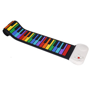 <span class=keywords><strong>Piano</strong></span> Portátil Plegable Multifuncional de 49 Teclas, Estilo Arcoíris, Instrumento Musical Educativo Colorido <span class=keywords><strong>para</strong></span> Niños - Product Image 5