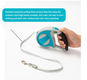 Köpek tasma güçlü dayanıklı naylon 3m/5M otomatik geri çekilebilir büyük köpekler çekiş halat Pet eğitim tasma küçük orta köpekler için - Product Image 5