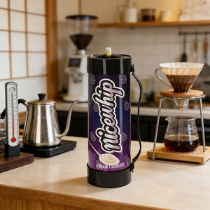 Belle Fouet en Acier Carbone pour Crème Fouettée à Gaz Haute Pression Écologique Outils de Dessert - Product Image 1