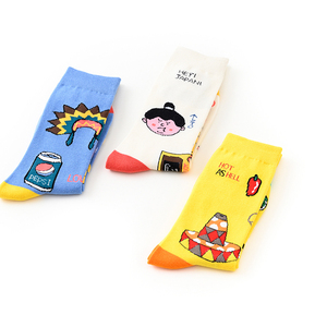 Motif à la mode mignon Kawaii mode personnalisé bonjour mexique bonjour USA dessin animé animaux AB chaussettes - Product Image 4