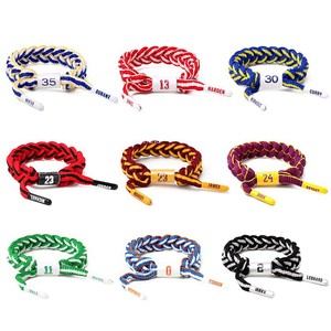 Bracelet tressé en nylon multicolore pour joueur de basket-ball, pour hommes et femmes, accessoire de sport - Product Image 1