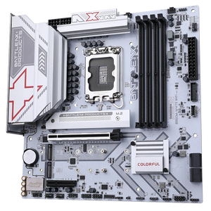 Nueva Placa Base BATTLE-AX B860M-WHITE WIFI V20 Core Ultra LGA 1851 DDR5 M.2 M-ATX para Juegos - Product Image 1