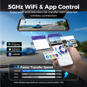 <span class=keywords><strong>Azdome</strong></span> PG17Max <span class=keywords><strong>4K</strong></span> + 2.5K 11.8 "ทัชสกรีน ADAS GPS 5G wifi กระจก dashcam Type-C พอร์ต Dash CAM ด้านหน้าและด้านหลังกล้อง - Product Image 3