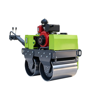 Rouleau vibratoire à double tambour 0,5t, conception compacte pour la construction de routes en asphalte et en terre - Product Image 1