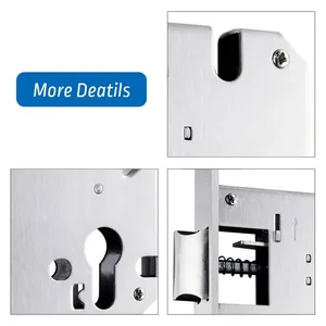 高品质防盗外门把手锁套装电动锌合金五金优质机械安全门锁 - Product Image 5