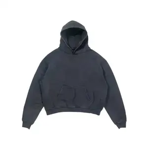 Sudadera con capucha de alta calidad con hombros caídos y lavado ácido, en blanco de algodón 100 Sudadera con capucha, sudaderas y sudaderas personalizadas para hombres