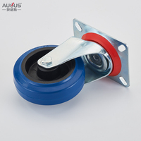 Roulettes industrielles standard internationales de 3, 4, 5, 6, 8 pouces en caoutchouc élastique pour chariot