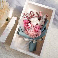 Cadeaux de graduation personnalisés en gros, fleurs séchées faites à la main, mini bouquet éternel préservé, vente directe d'usine