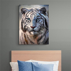 <span class=keywords><strong>Peinture</strong></span> à l'huile peinte à la main d'un <span class=keywords><strong>tigre</strong></span>, art moderne, 20 m, décoration d'intérieur - Product Image 4