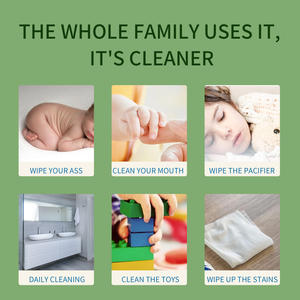 Descartável orgânico por atacado OEM corpo rosto limpeza viagem Mini pack tamanho pequeno lenços umedecidos para o tecido do bebê limpar limpo - Product Image 4