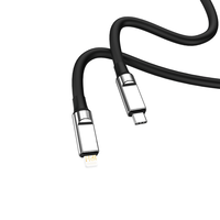 Fábrica personalizada Oneday NA03 Tipo-c a Tipo-c/IPH 100cm Silicona líquida Cable de datos de carga rápida USB C Cable de datos del teléfono