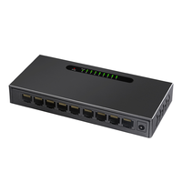 Commutateur réseau PoE Diewu 10/100 Mbps 8 ports, 9 ports pour caméra IP, adaptateur secteur intégré