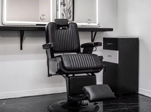 Sillón de Barbería Clásico Gris, Exclusivo para Barberías, Muebles de Peluquería y Salón de Belleza, Sillas de Barbería para Barbería - Product Image 2