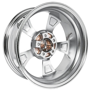 Jantes en alliage chromé de 17 pouces <span class=keywords><strong>x</strong></span> <span class=keywords><strong>7</strong></span> pouces, style Resto-Rod pour voitures classiques vintage, jantes ODM/OEM pour voitures particulières - Product Image 2