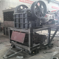 Nouvelle ligne de production de concasseur à mâchoires mobile pour l'aggloméré de pierre concassée de granit de carrière complet, portable, 40-110 tph