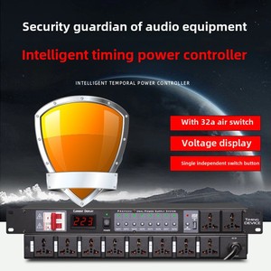 Bộ hẹn giờ công suất 10 kênh chuyên nghiệp Bộ điều khiển khuếch đại công suất cao 8 kênh điều khiển bộ giải mã âm thanh công suất - Product Image 4