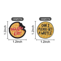 Broche émaillée Waffle Eggo, thème films d'horreur SF, motif Waffle sur canette, avec la phrase 'Puis-je avoir un Waffle ?', badges de revers, bijoux, cadeau pour amis