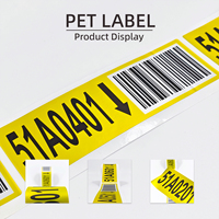 Étiquettes personnalisées en PET avec code parent-enfant et ensemble de 2 étiquettes de contrôle manuel pour les ensembles d'emballage à l'exportation, service d'impression OEM